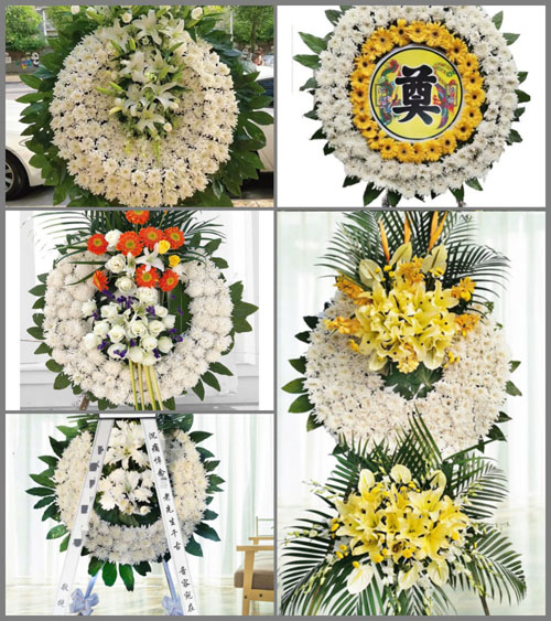 山西太原尖草坪区马头水乡梁背后村花圈速递